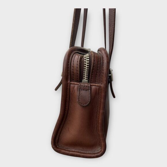 Vintage Coach 9051 Swing Zip Mahogany Glove-Tanned Leather Shoulder Bag Purse 98 - Picture 9 of 14